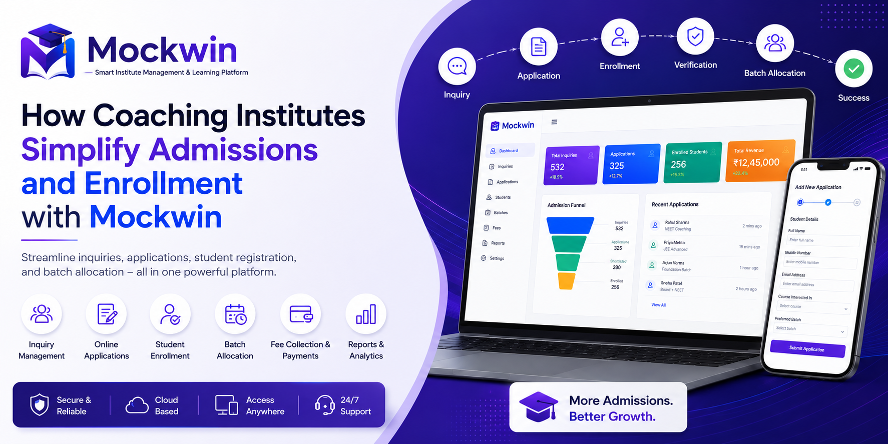 How Coaching Institutes Simplify Admissions and Enrollment with Mocwin